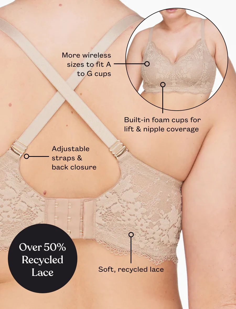 All Day Lace Wireless Bra - Image 6