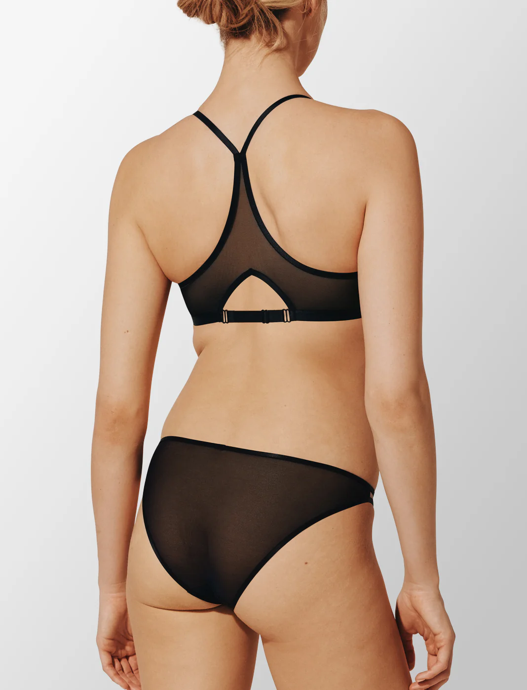 Bare Mesh Front Close Racerback Bra - Image 4