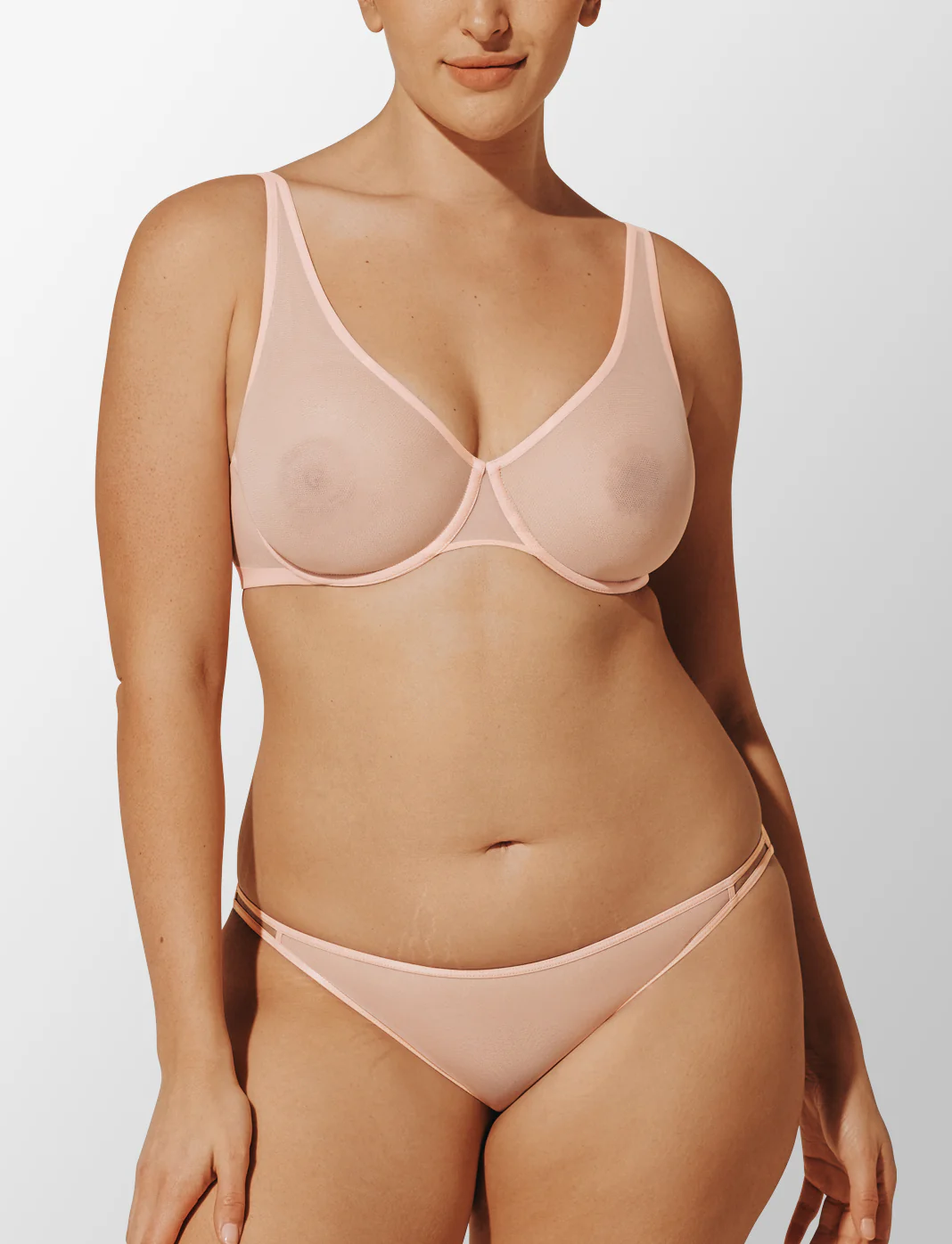 Bare Mesh Unlined Bra - Image 2