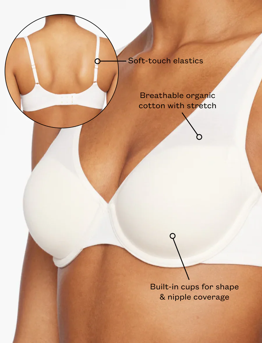 Organic Cloud Cotton Perfect Coverage Bra - Image 6