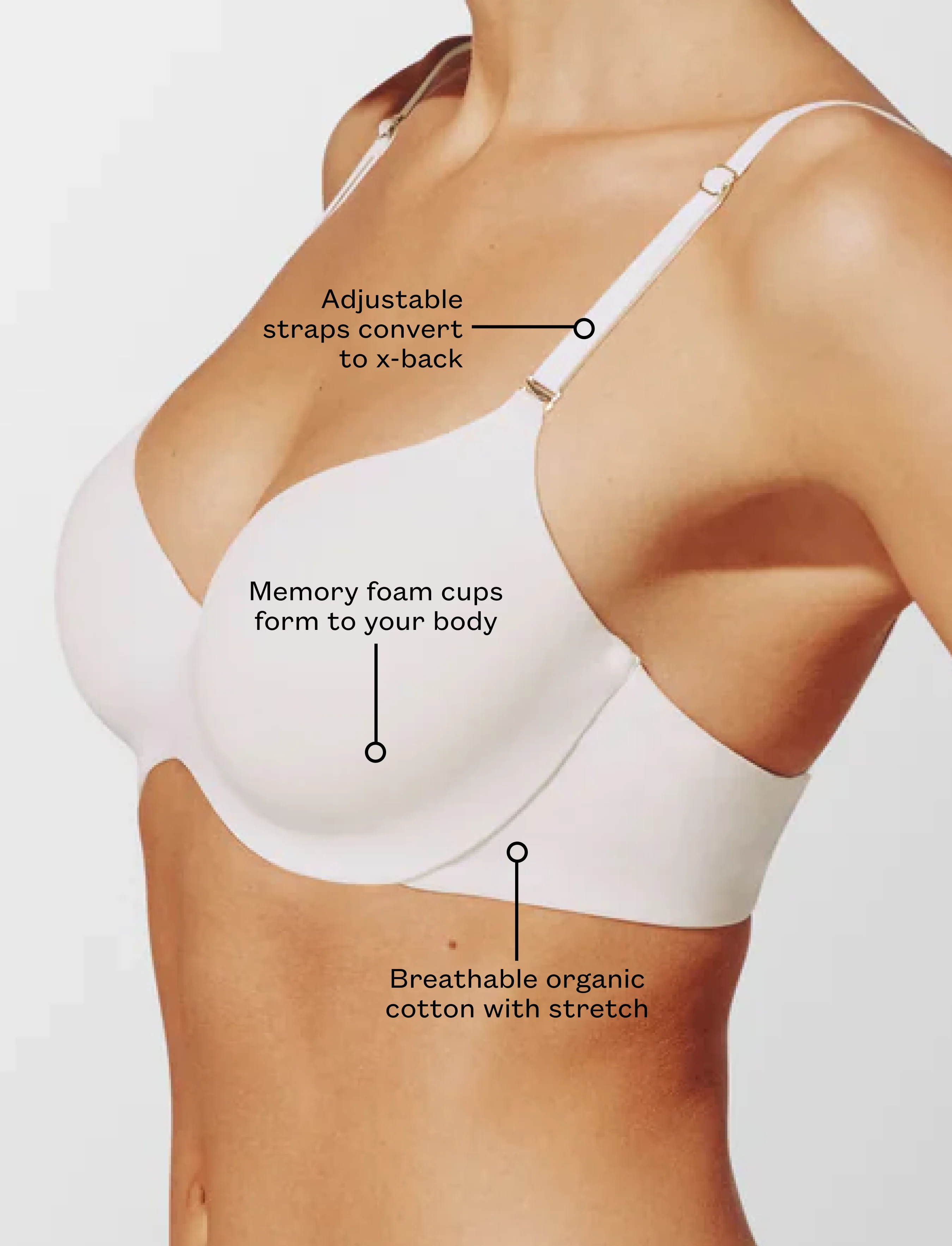 Organic Cloud Cotton T-Shirt Bra - Image 6