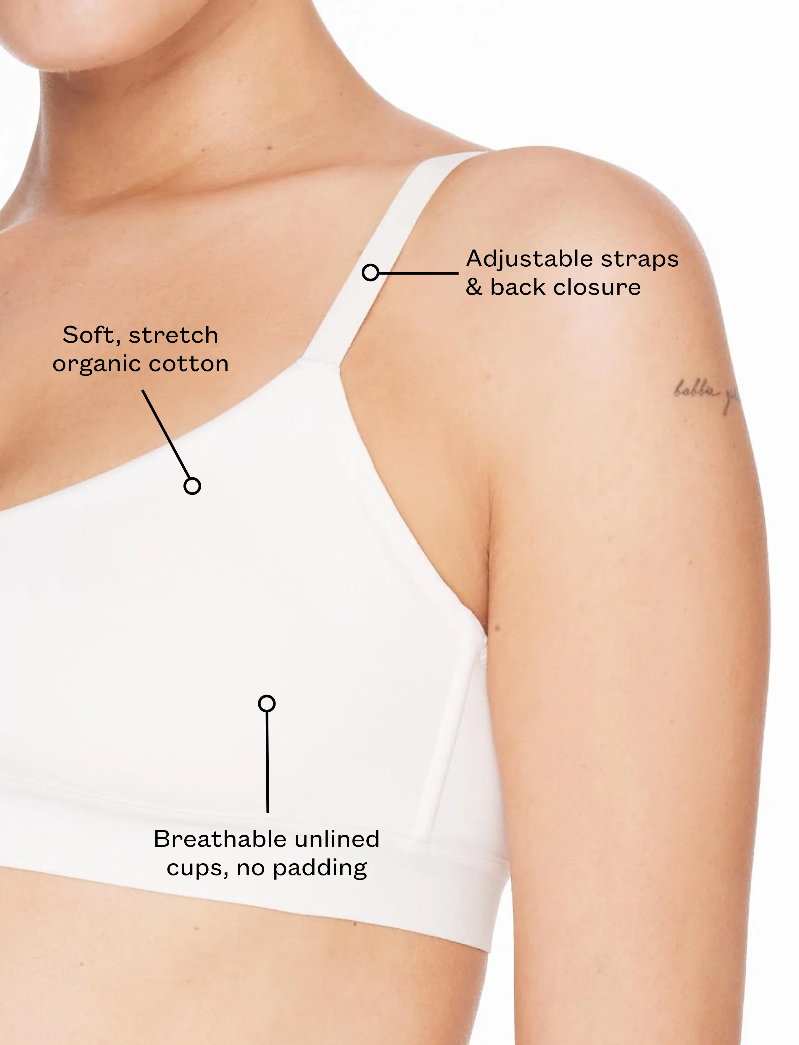 Organic Cloud Cotton Scoop Bralette - Image 5