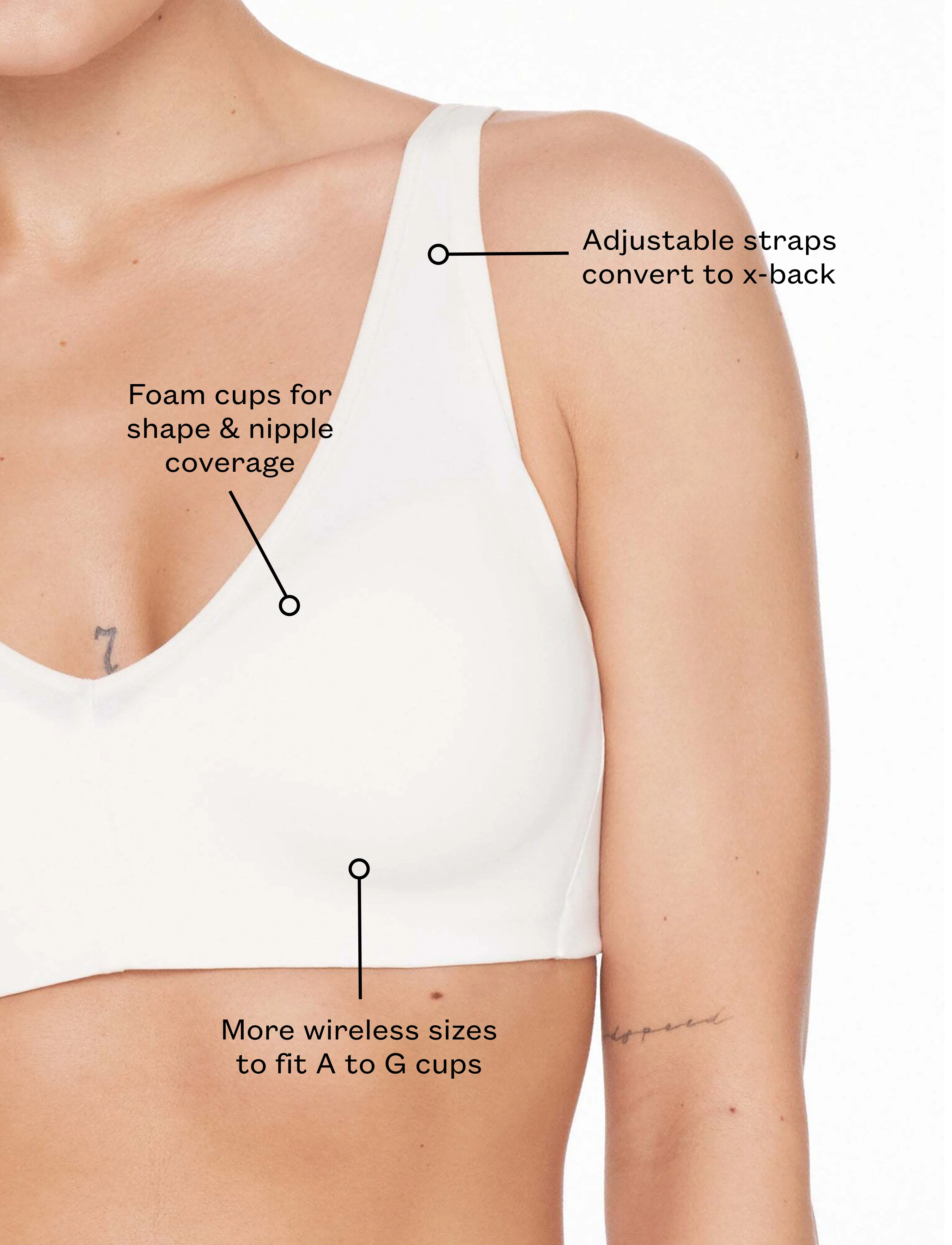 Organic Cloud Cotton Wireless Bra - Image 6