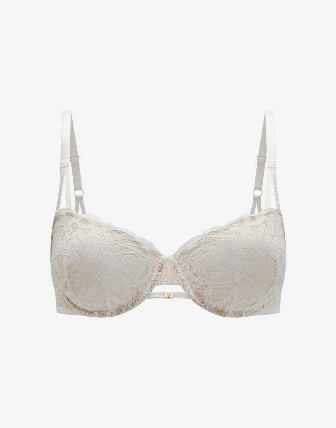 Rose Lace Unlined Demi Bra