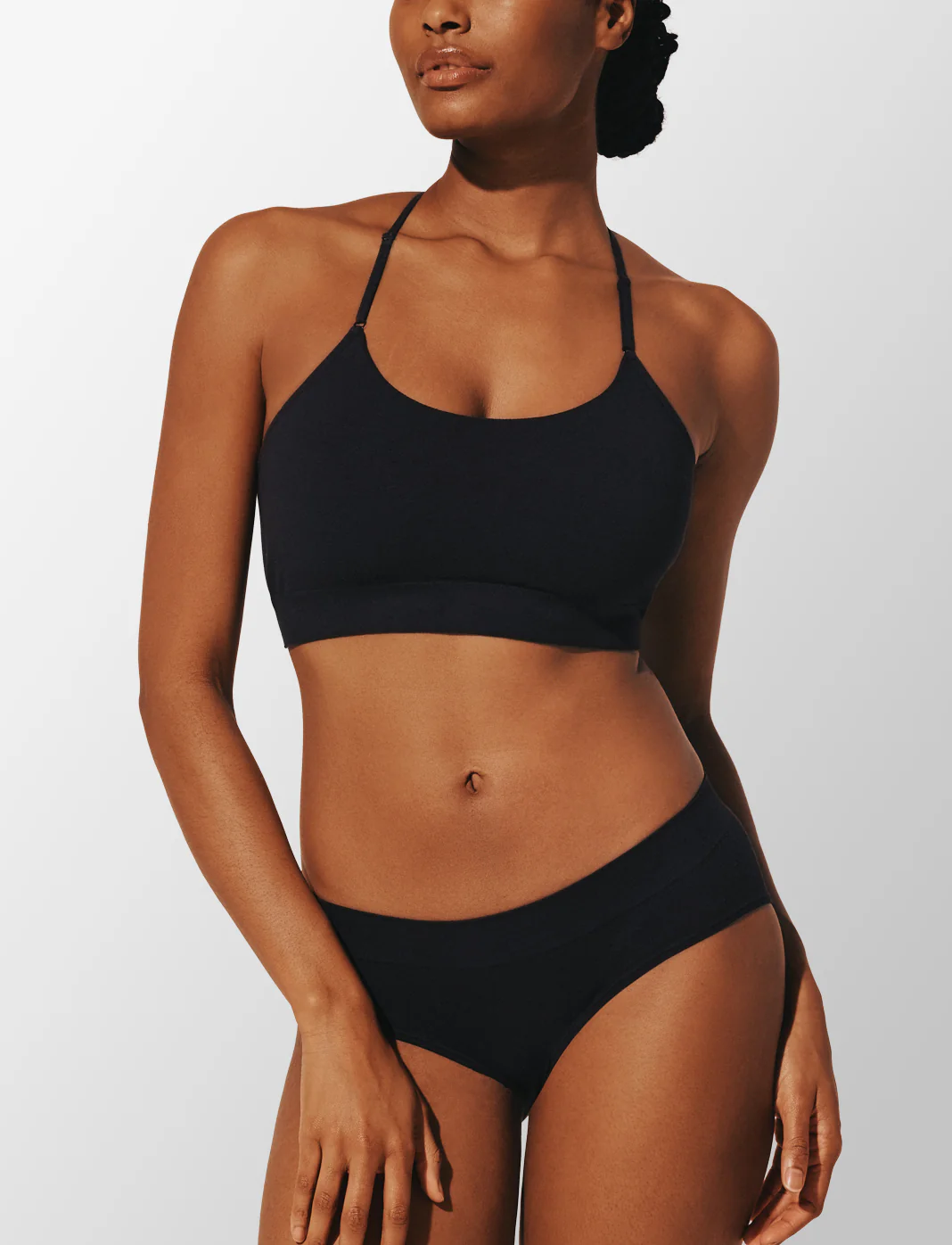 Seamless Stretch Cotton Wireless Bralette - Image 2