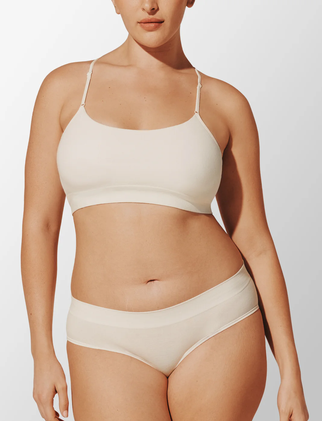 Seamless Stretch Cotton Wireless Bralette - Image 2