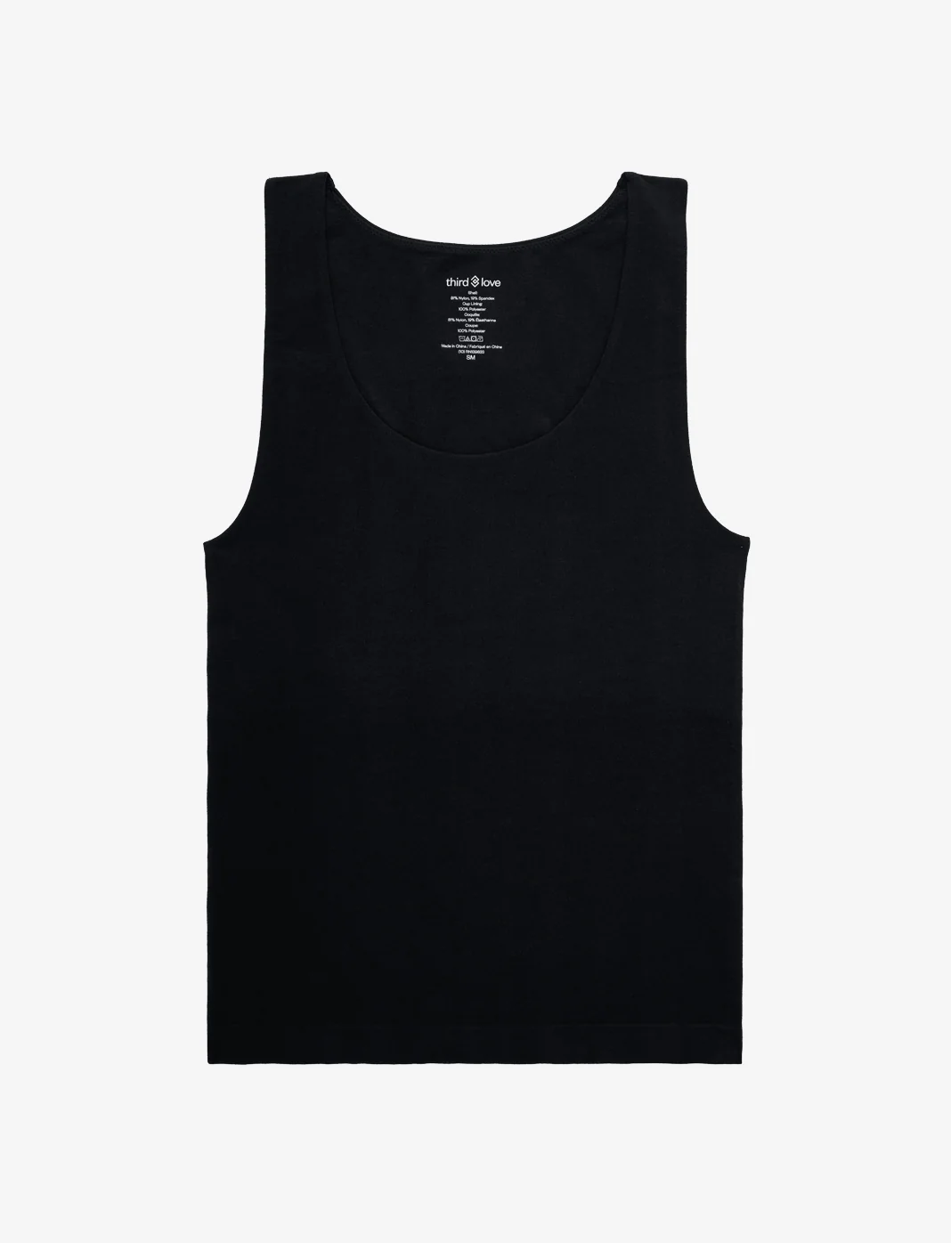 Seamless Stretch Cotton Shelf Tank Top
