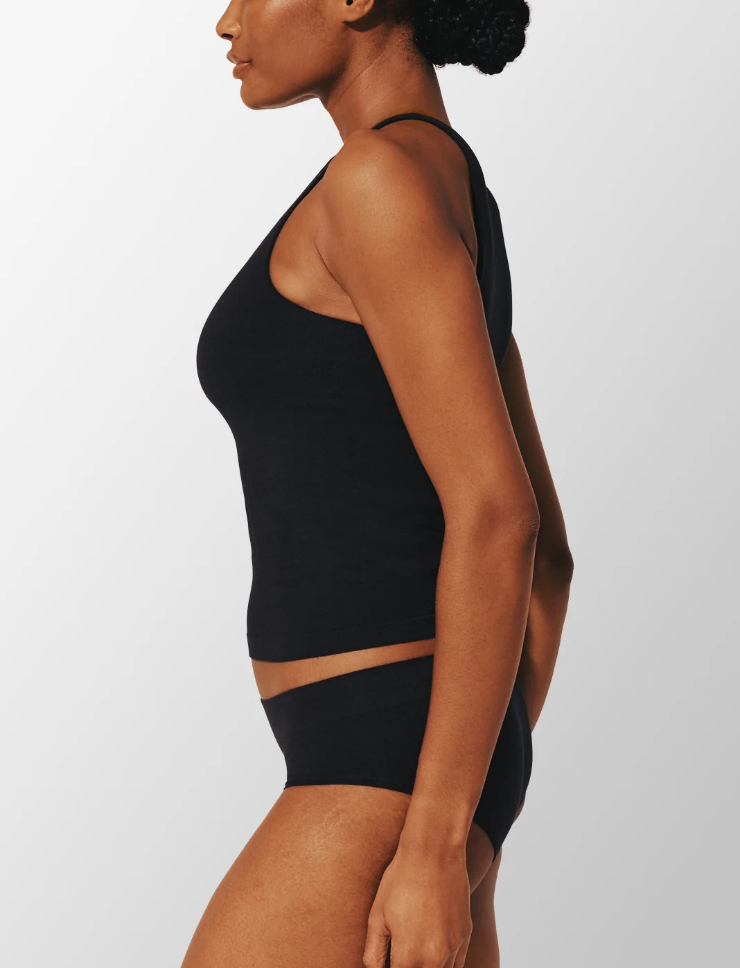 Seamless Stretch Cotton Shelf Tank Top - Image 3