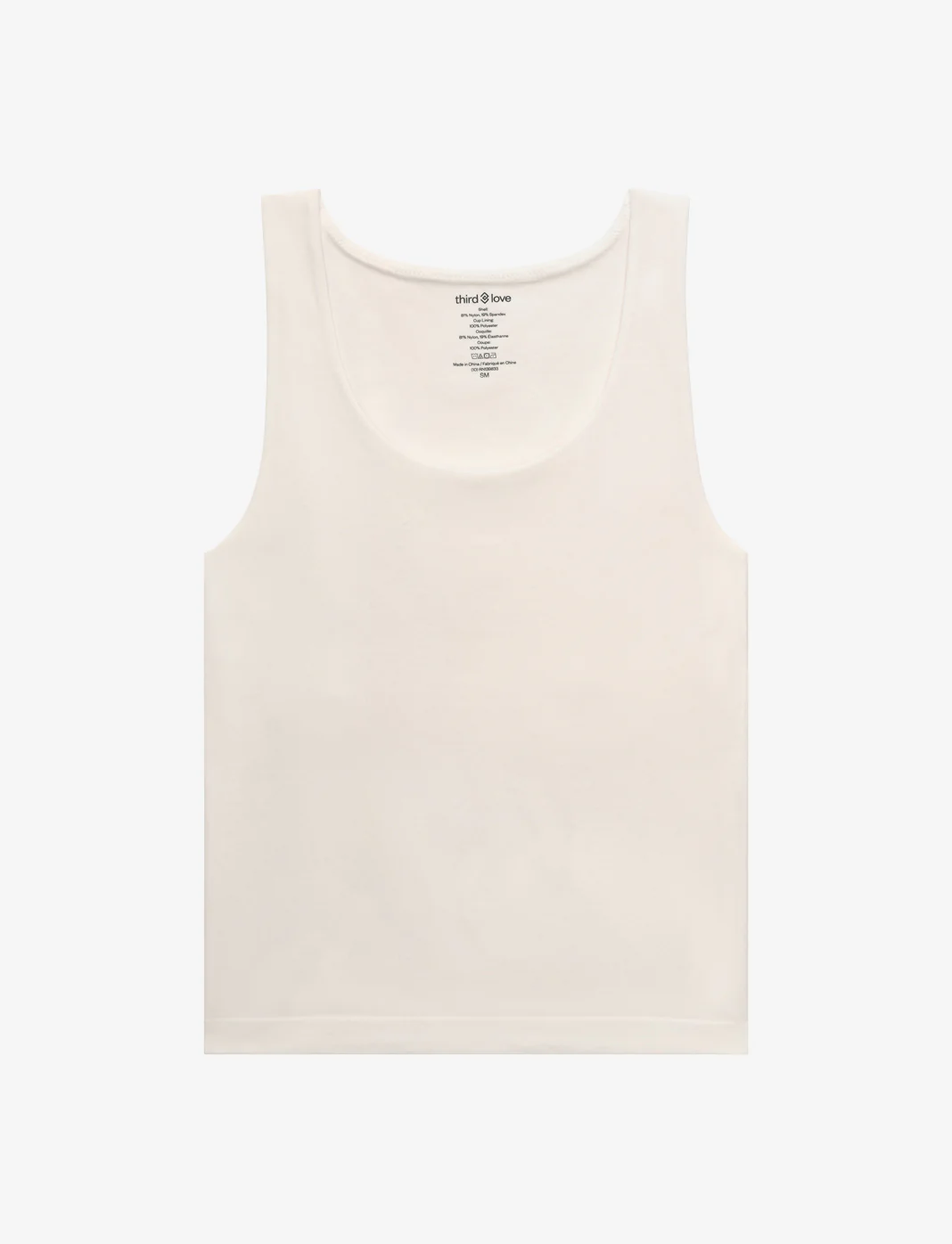 Seamless Stretch Cotton Shelf Tank Top