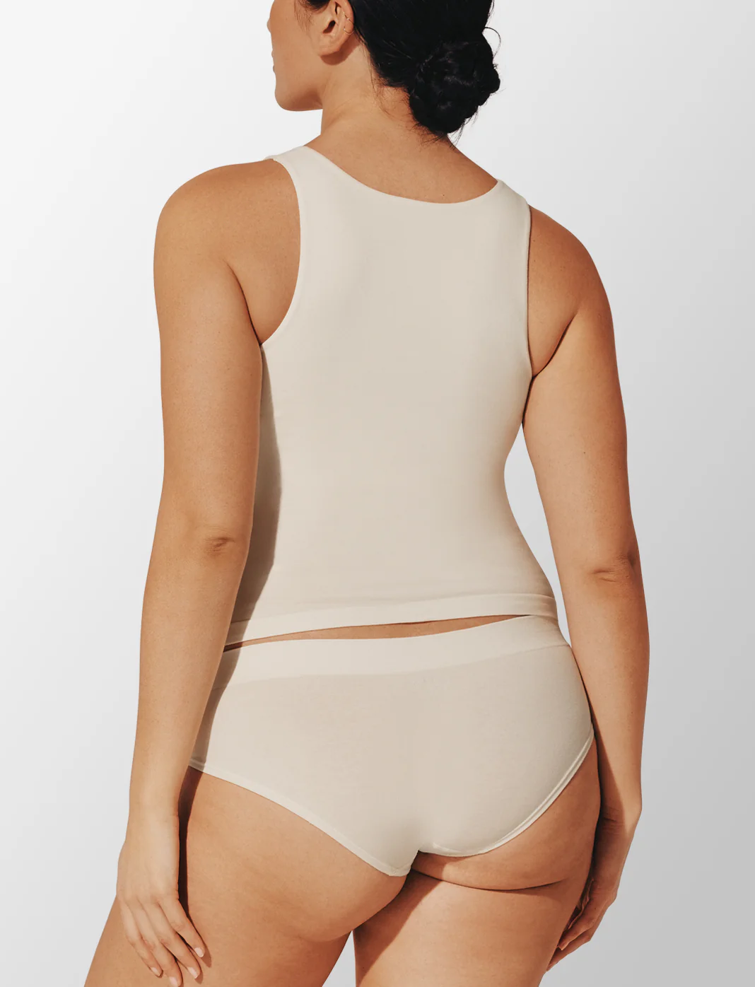 Seamless Stretch Cotton Shelf Tank Top - Image 4