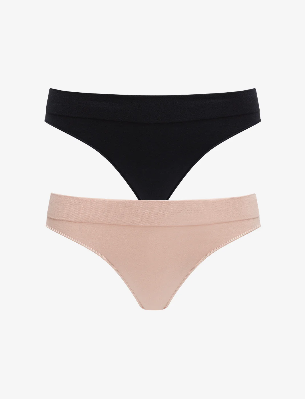 Seamless Stretch Cotton Thong - 2 Pack