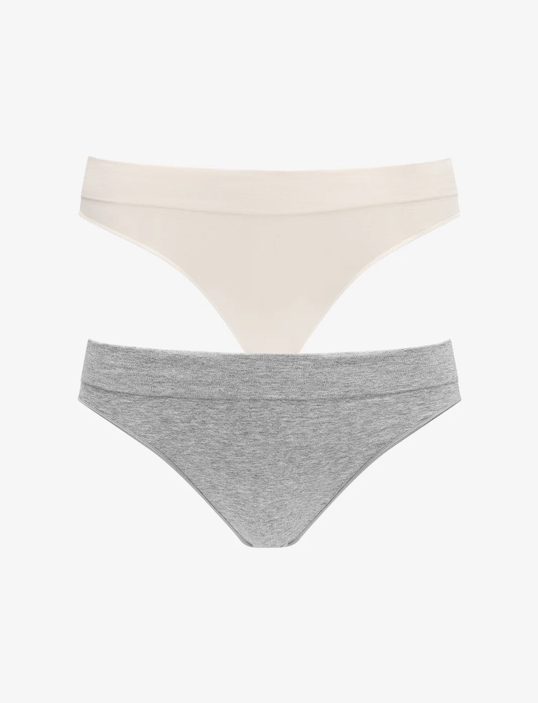 Seamless Stretch Cotton Thong - 2 Pack