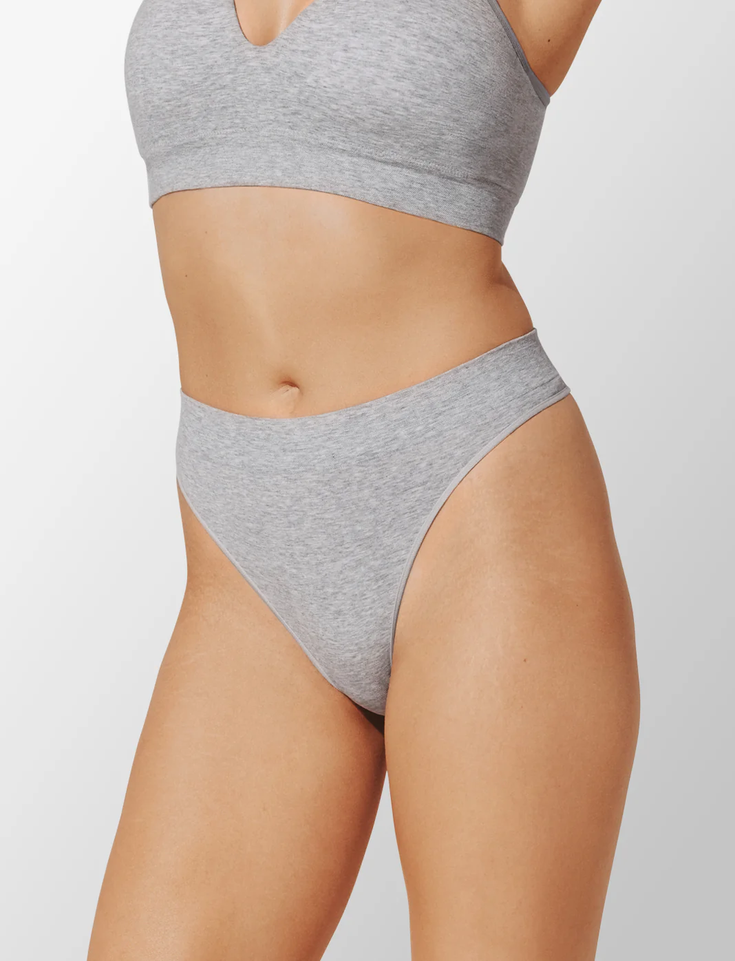 Seamless Stretch Cotton Thong - 2 Pack - Image 2