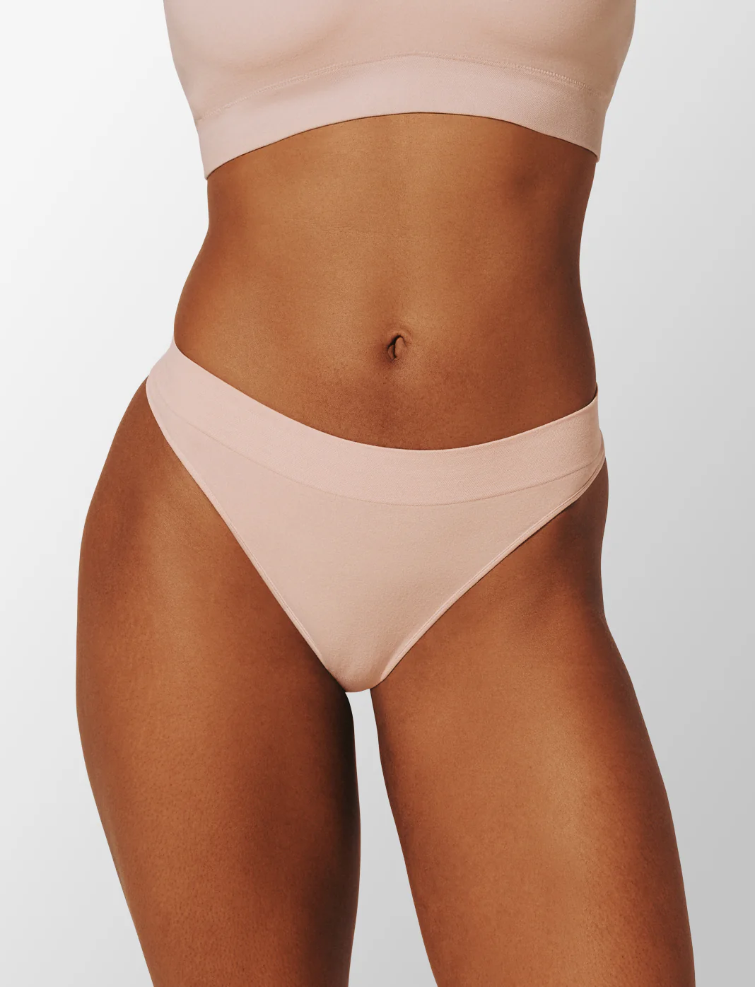 Seamless Stretch Cotton Thong - Image 2