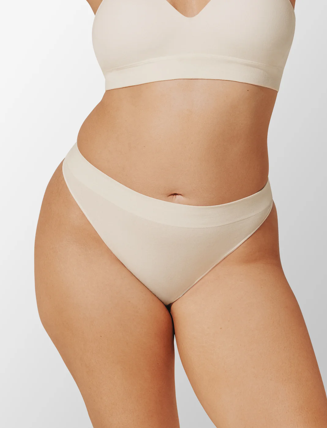 Seamless Stretch Cotton Thong