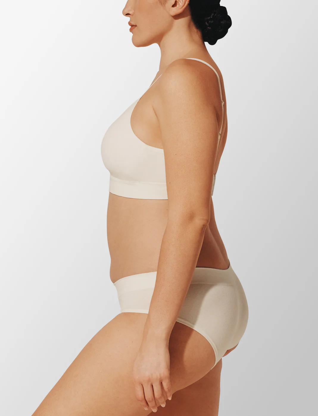 Seamless Stretch Cotton Wireless Bra - Image 3
