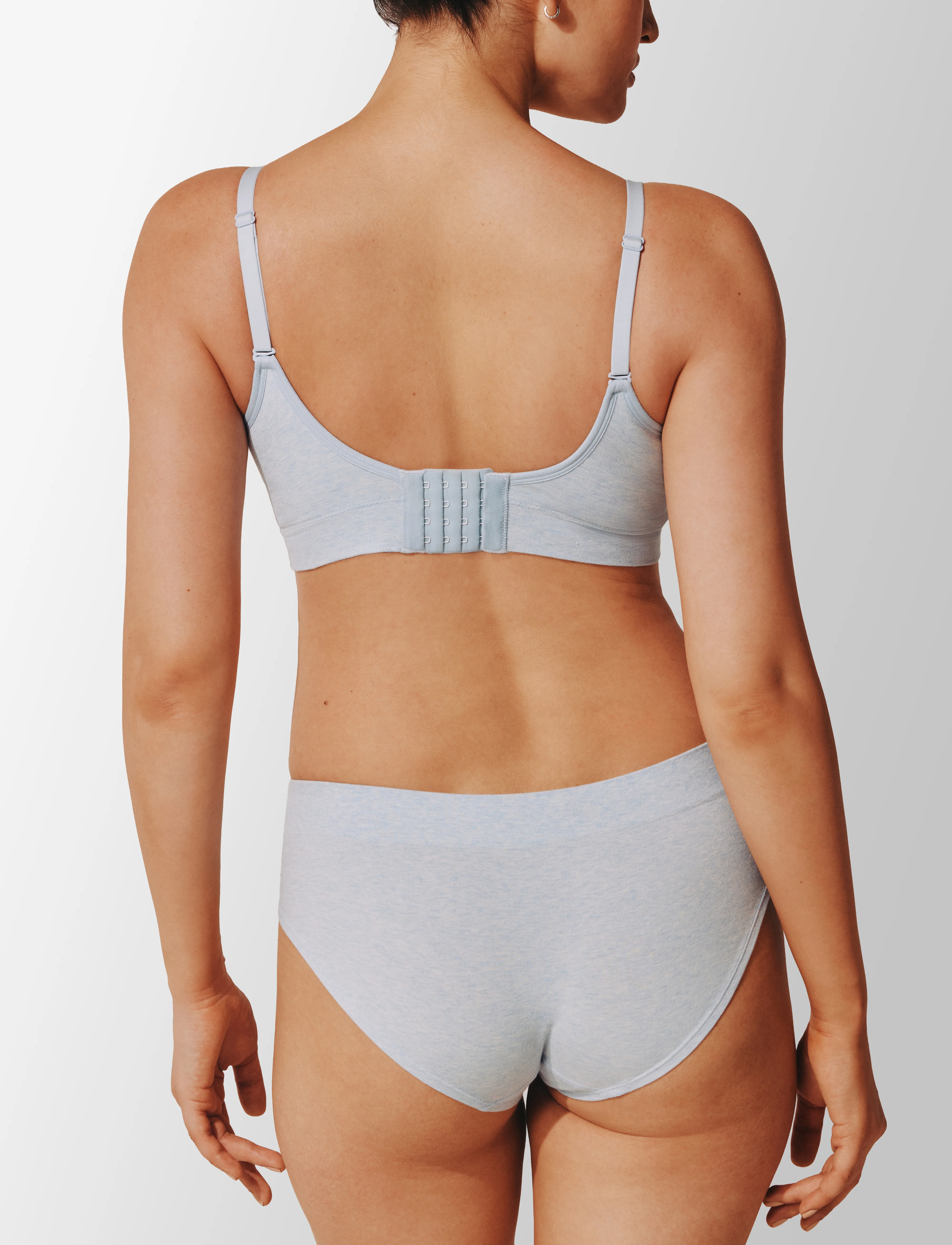 Seamless Stretch Cotton Wireless Bra - Image 4