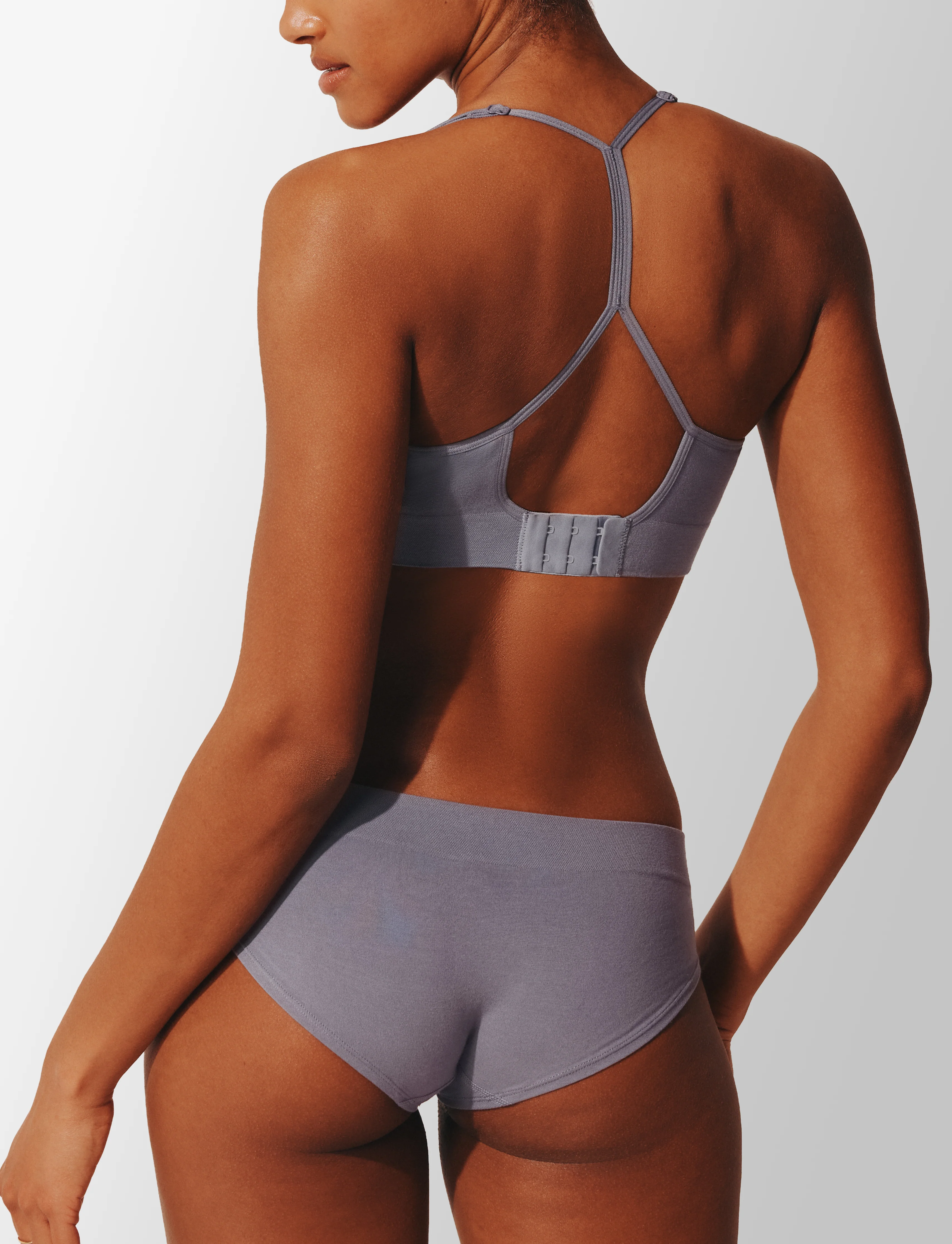 Seamless Stretch Cotton Wireless Bralette - Image 4